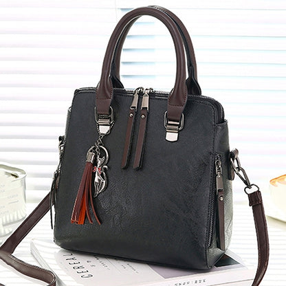 Vintage PU Leather Ladies HandBags Women Messenger Bags Totes Tassel Designer Crossbody Shoulder Bag Boston Hand Bags