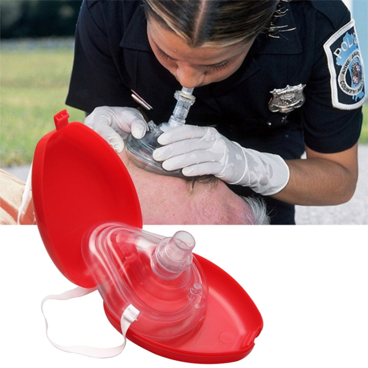 CPR Resuscitator Rescue Emergency First Aid Breathing Mask Mouth Breath One-way Valve Tools