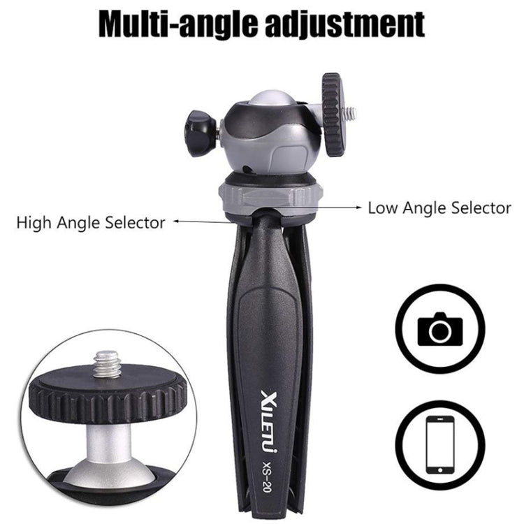 Xiletu XS-20 Desktop Ultra Convenient Lightweight Mini Mobile Phone Live Tripod