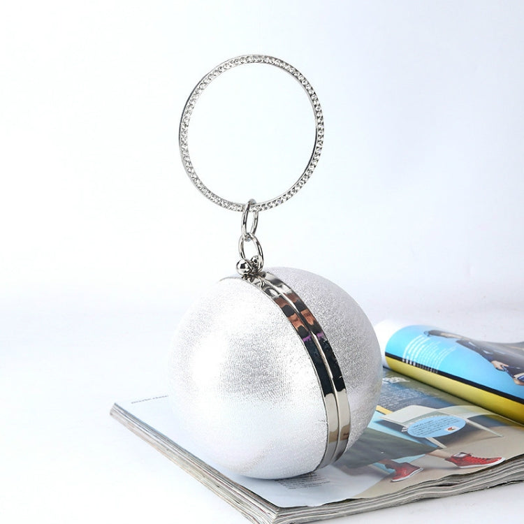 Spherical Dinner Bag Simple Personality Round Ball Evening Bag Ladies Pu Banquet Bag Makeup Clutch Bag