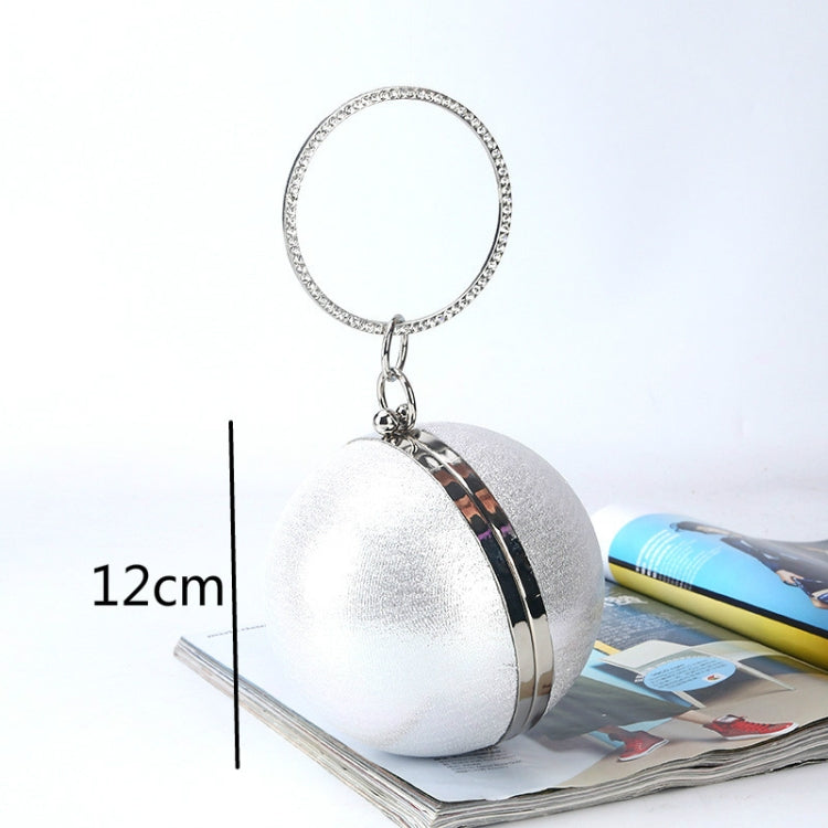 Spherical Dinner Bag Simple Personality Round Ball Evening Bag Ladies Pu Banquet Bag Makeup Clutch Bag