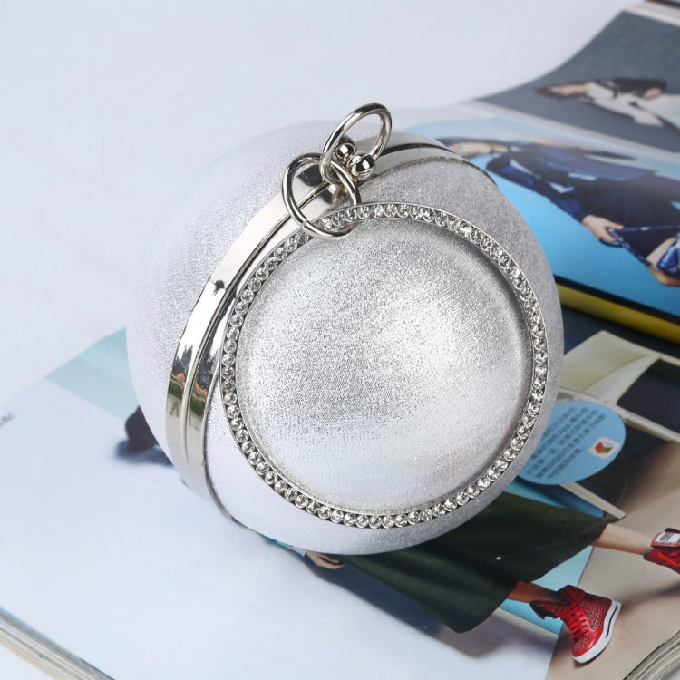 Spherical Dinner Bag Simple Personality Round Ball Evening Bag Ladies Pu Banquet Bag Makeup Clutch Bag