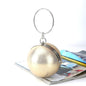 Spherical Dinner Bag Simple Personality Round Ball Evening Bag Ladies Pu Banquet Bag Makeup Clutch Bag