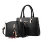 2 in 1 Women Casual Fashion Messenger Handbags Large Capacity Bag, Red Wine, Navy Blue, Black, Pink, Khaki