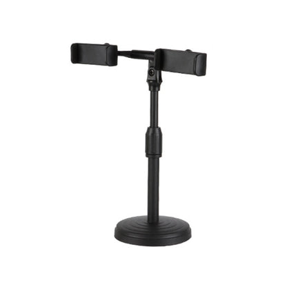 2 PCS Desktop Universal Retractable Multifunctional Mobile Phone Live Broadcast Stand, Dual Positions, Three Positions, Double Positions With Fill Light, Three Positions With Fill Light