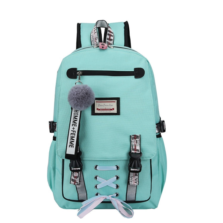 Sports and Leisure USB Charging Anti-Theft Backpack, Girl Pink, Girl Black, Girl Green, Girl Purple, Yellow, Black, Pink, green, Purple