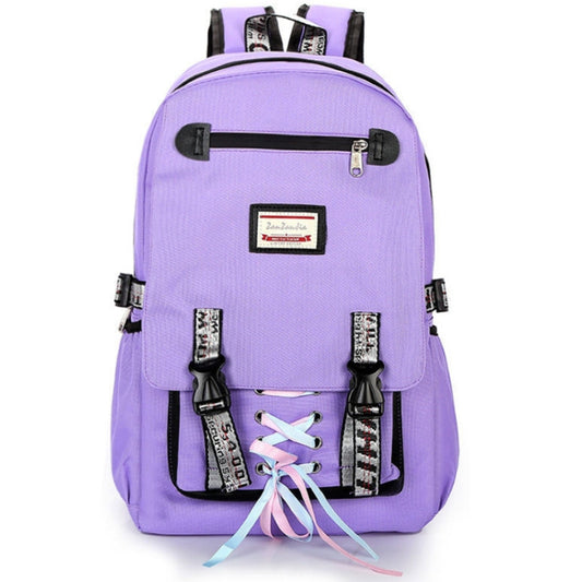 Sports and Leisure USB Charging Anti-Theft Backpack, Girl Pink, Girl Black, Girl Green, Girl Purple, Yellow, Black, Pink, green, Purple