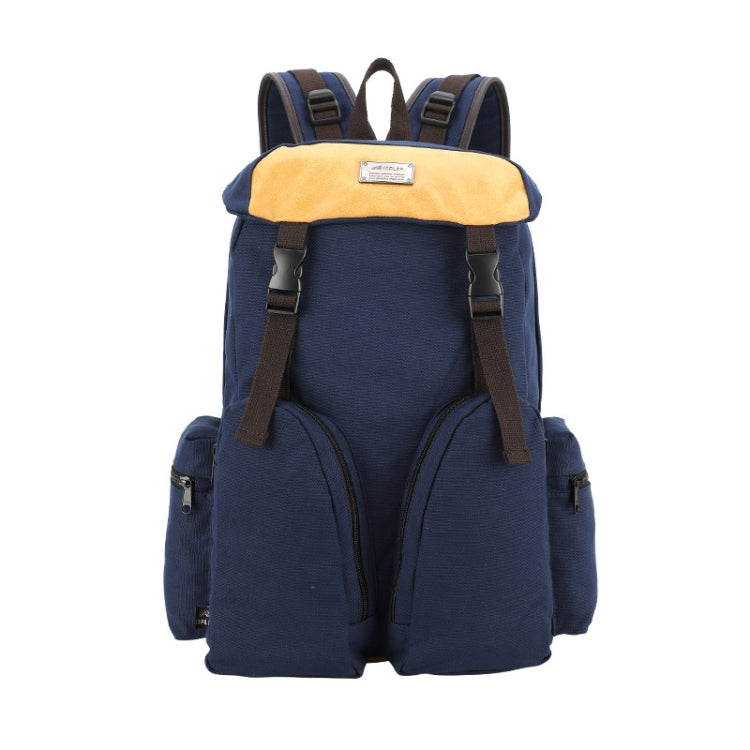 B0031 Mori Color Matching Backpack Wear-Resistant And Scratch-Resistant Computer Bag, Black, Sapphire, Coffee, Khaki