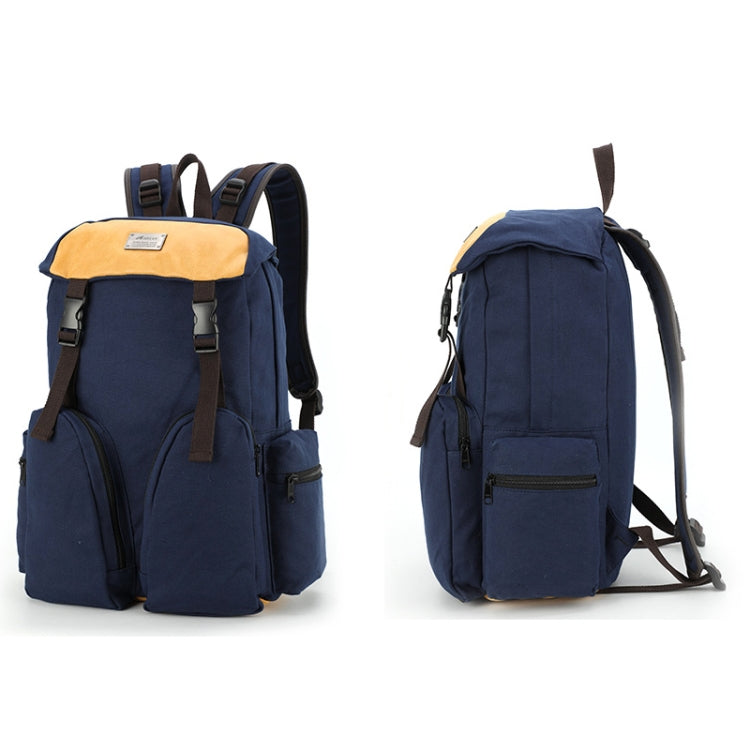 B0031 Mori Color Matching Backpack Wear-Resistant And Scratch-Resistant Computer Bag, Black, Sapphire, Coffee, Khaki