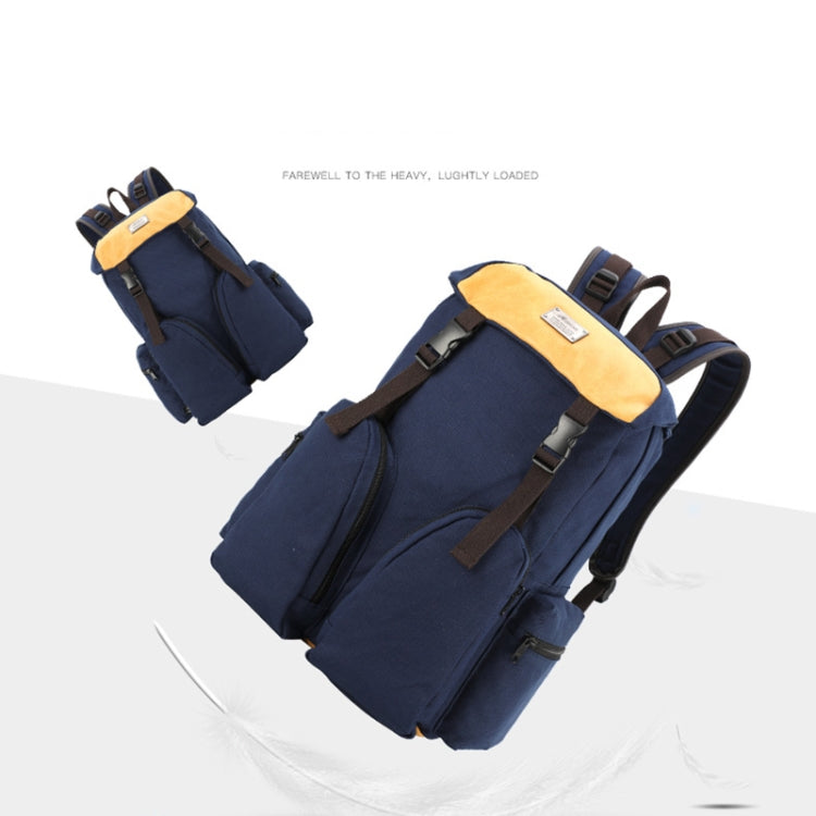B0031 Mori Color Matching Backpack Wear-Resistant And Scratch-Resistant Computer Bag, Black, Sapphire, Coffee, Khaki