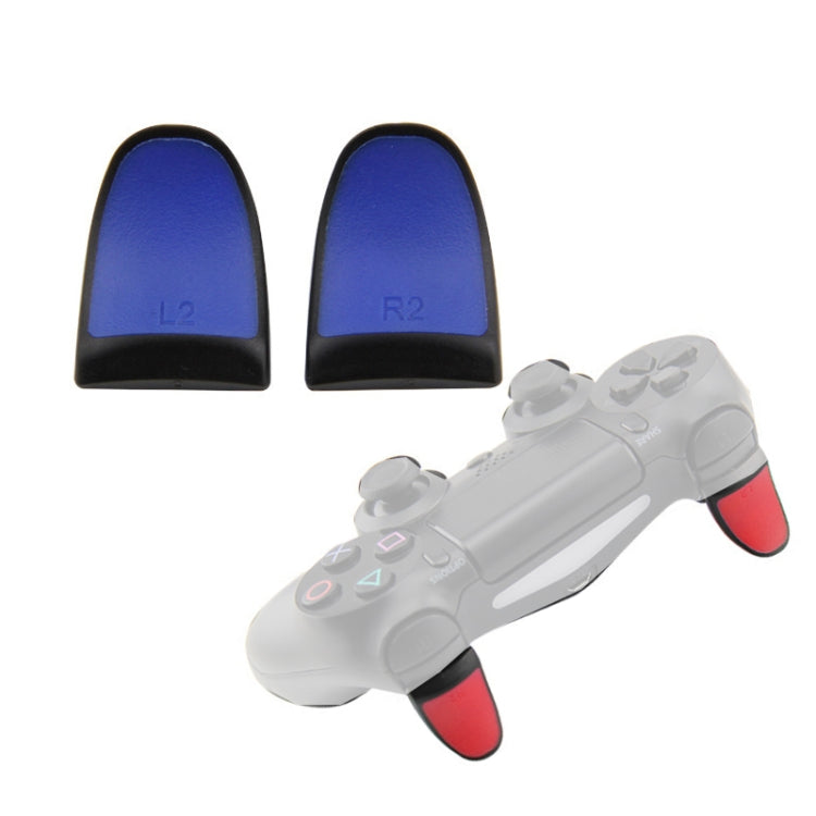 2 Pairs Gamepad Extended Buttons L2R2 Buttons Suitable For PS4, Red, Blue, Black, Gray