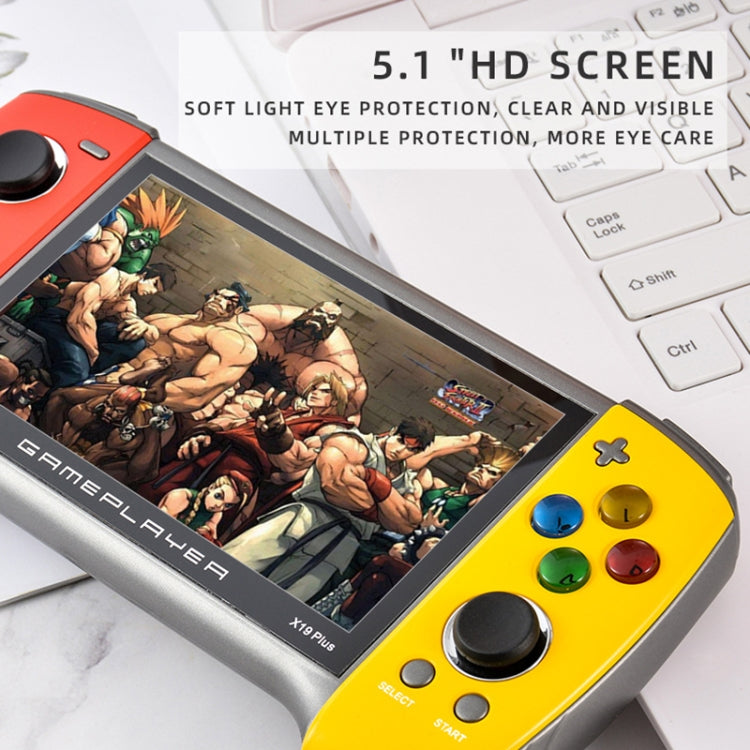 X19 Plus 5.1 inch Screen Handheld Game Console 8G Memory Support TF Card Expansion & AV Output, X19 Plus / Red+Blue, X19 Plus / Red+Yellow, X19 Plus / Red