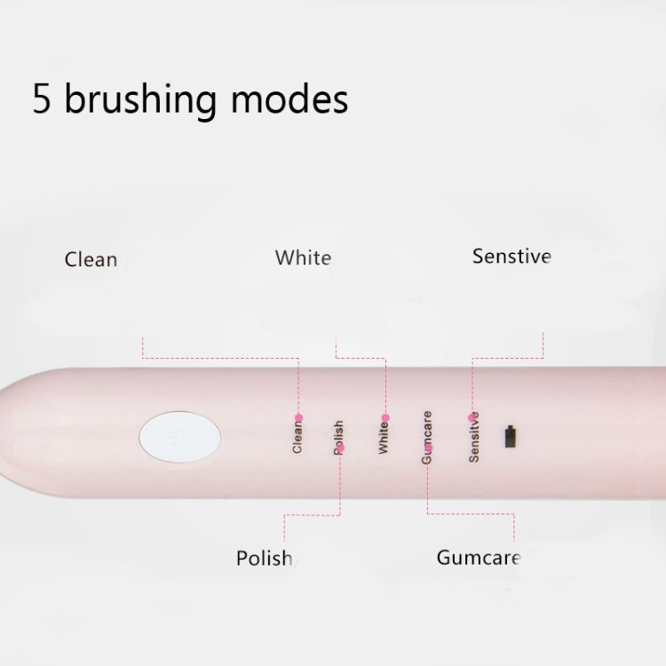 DELIPU Electric Toothbrush Rechargeable Sonic 5-Speed Adjustment Children Adult Household Waterproof Soft Hair Whitening Toothbrush, USB Charging Cable  (Blue), USB Charging Cable (Pink), USB Charging Cable (White), USB Charging Stand (Blue)