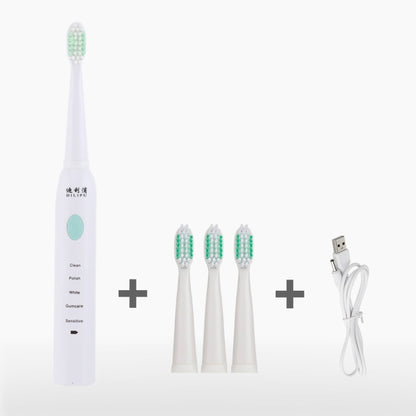 DELIPU Electric Toothbrush Rechargeable Sonic 5-Speed Adjustment Children Adult Household Waterproof Soft Hair Whitening Toothbrush, USB Charging Cable  (Blue), USB Charging Cable (Pink), USB Charging Cable (White), USB Charging Stand (Blue)