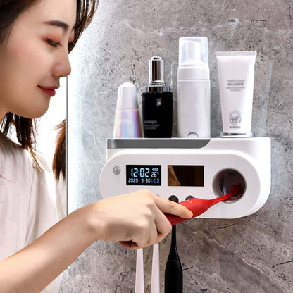 Smart UV Toothbrush Sterilizer Punch-Free Sterilization Wall Mounted Toothbrush Holder Set, Ordinary, Disinfection