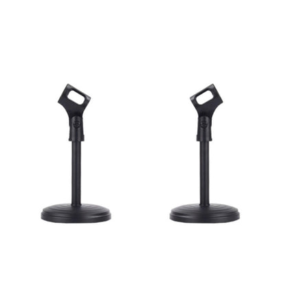 2 PCS Desktop Microphone Stand Desktop Multifunctional Live Microphone Stand, without Lifting (ZM-01), with Lifting (ZM-02)