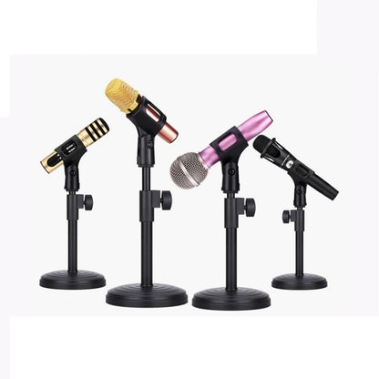 2 PCS Desktop Microphone Stand Desktop Multifunctional Live Microphone Stand, without Lifting (ZM-01), with Lifting (ZM-02)