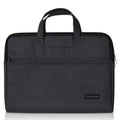 Deli 5590 Portable Briefcase Meeting Record Storage Bag Computer Bag, Black, Gray