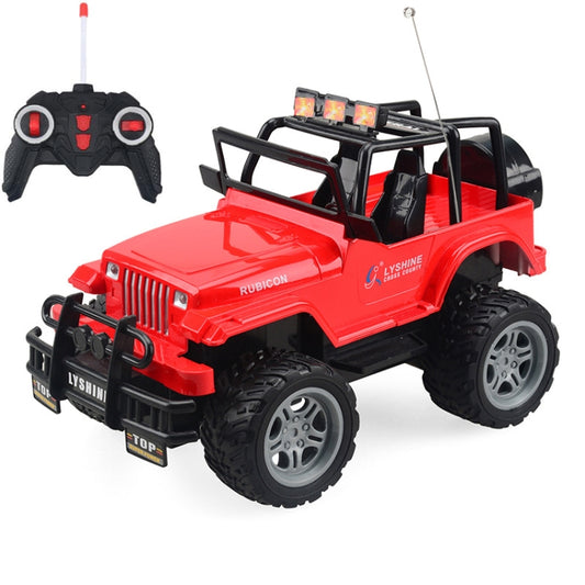 Electric Children Four-Way Remote Control Car Toy Model Toy, 1:18, Red SUV 6061