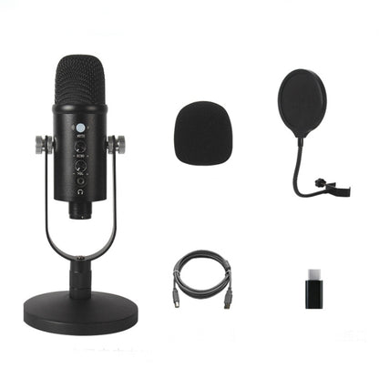 BM-86 USB Condenser Microphone Voice Recording Computer Microphone Live Broadcast Equipment Set, Standard, Cantilever Bracket Set, Standard+Small Blowout Prevention Net