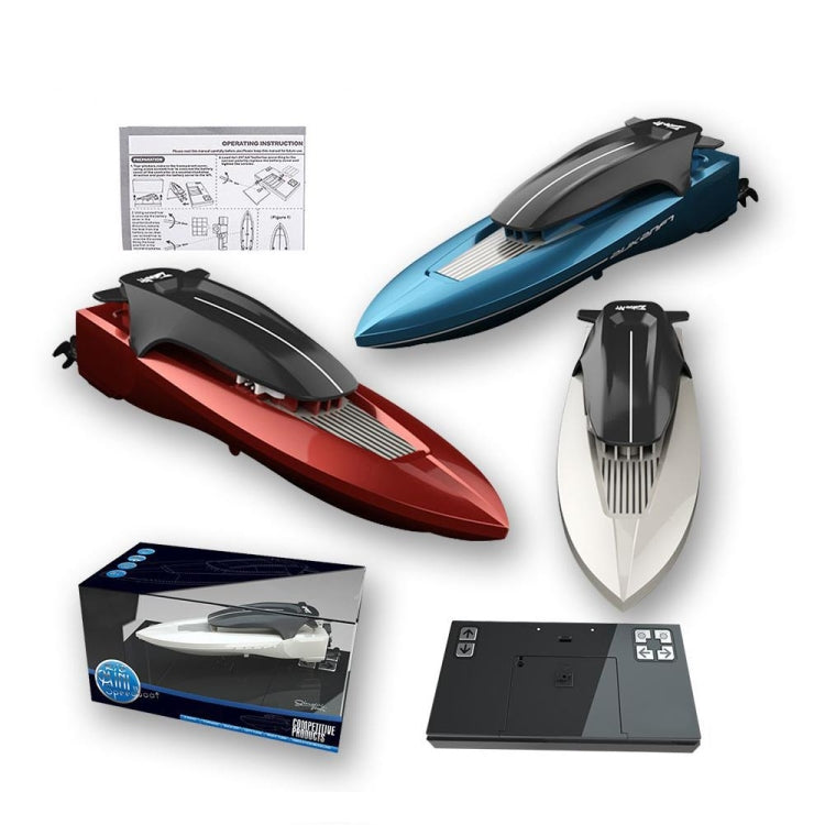 Children Mini Wireless Electric Speedboat Model Boat Simulation Remote Control Toy Boat, Red, Gray, Blue