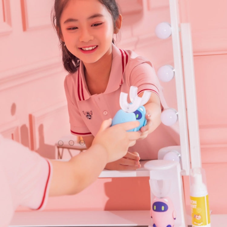 Lanbeibei Children U-Shaped Automatic Electric Toothbrush, 2-6 Years Old Plus Version (Blue), 6-12 Years Old Plus Version (Blue), 2-6 Years Old Home Version (Blue), 6-12 Years Old Home Version (Blue), 2-6 Years Old Plus Version (Pink)