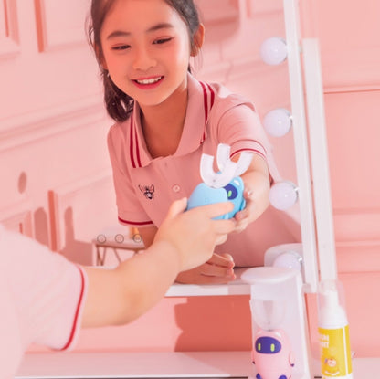 Lanbeibei Children U-Shaped Automatic Electric Toothbrush, 2-6 Years Old Plus Version (Blue), 6-12 Years Old Plus Version (Blue), 2-6 Years Old Home Version (Blue), 6-12 Years Old Home Version (Blue), 2-6 Years Old Plus Version (Pink)