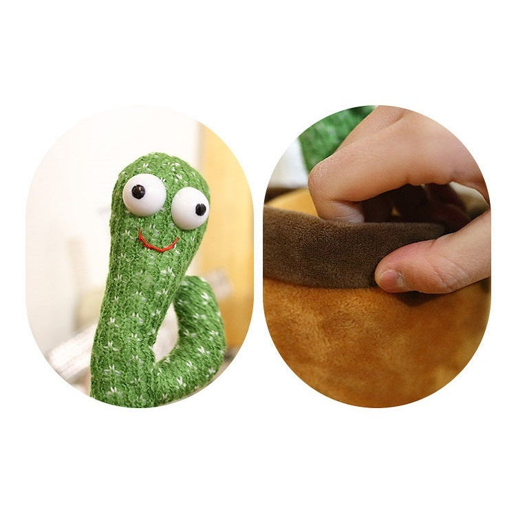 Electric Dancing Cactus Singing Holiday Gift Doll for Children