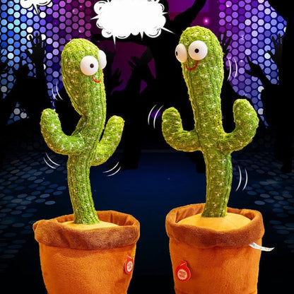 Electric Dancing Cactus Singing Holiday Gift Doll for Children, No Battery