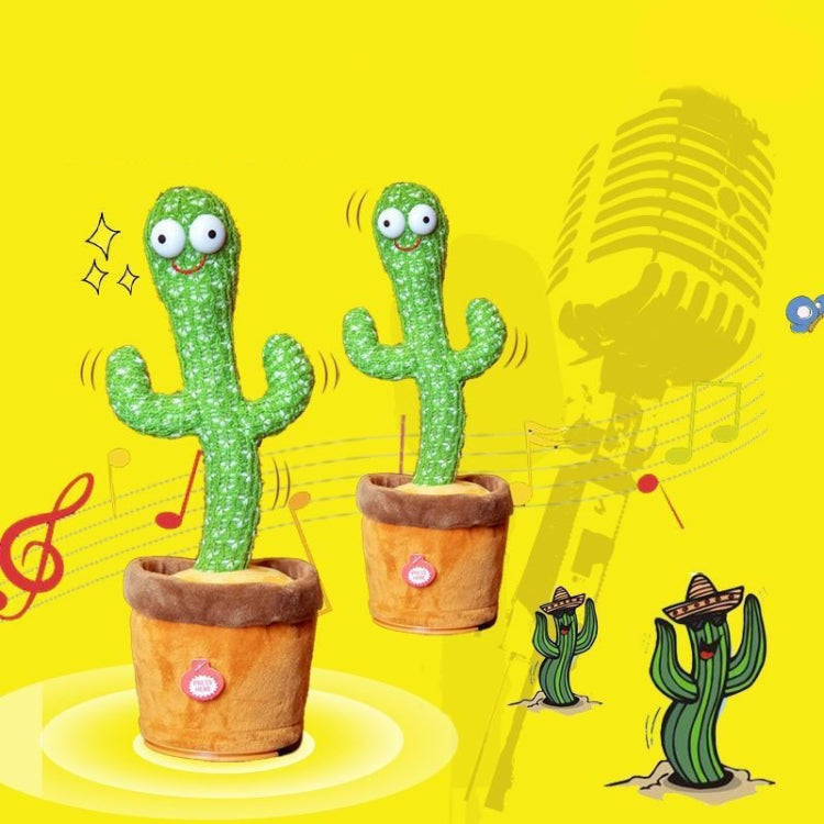 Electric Dancing Cactus Singing Holiday Gift Doll for Children