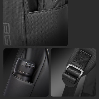BANGE Men Anti-Theft Backpack Waterproof Large-Capacity Backpack Computer Bag, Black, Gray