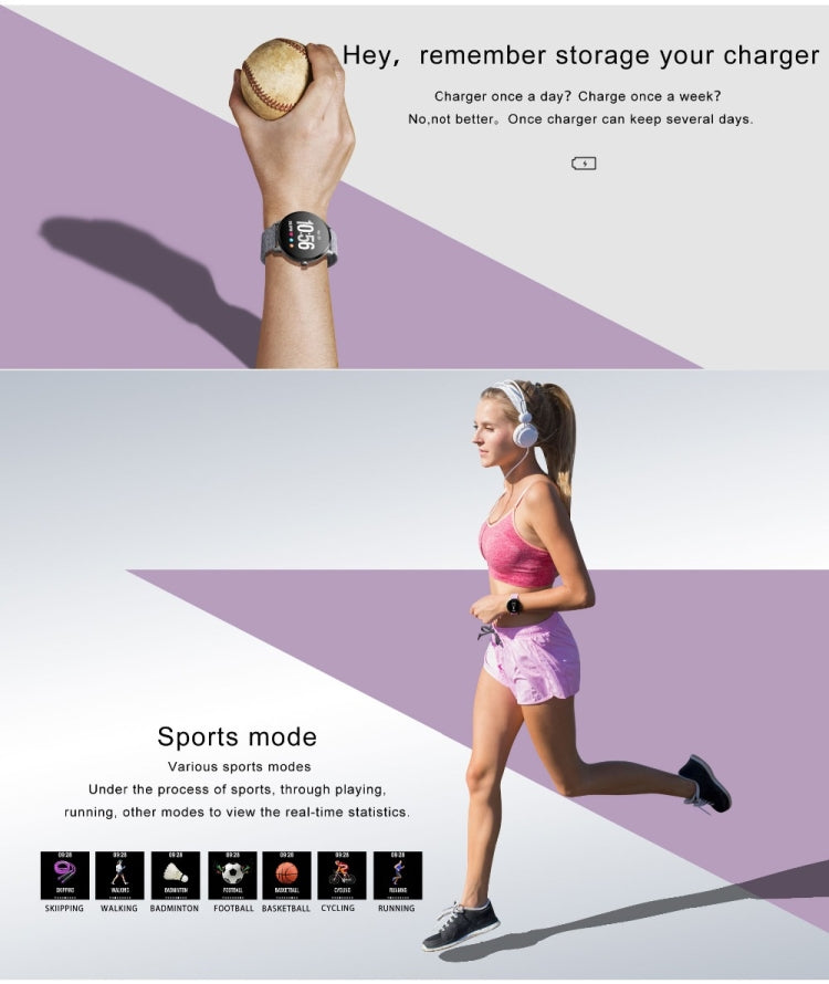 V11 Smartwatch Real-time Heart Rate Blood Pressure Monitor Multi-sport mode Breathing Light Smart Watch for Android IOS Phone