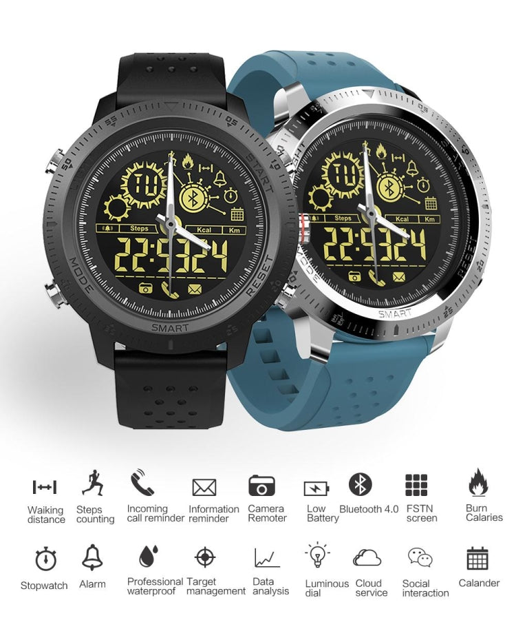 NX02 Sport Smartwatch IP67 Waterproof Support Tracker Calories Pedometer Smartwatch Stopwatch Call SMS Reminder