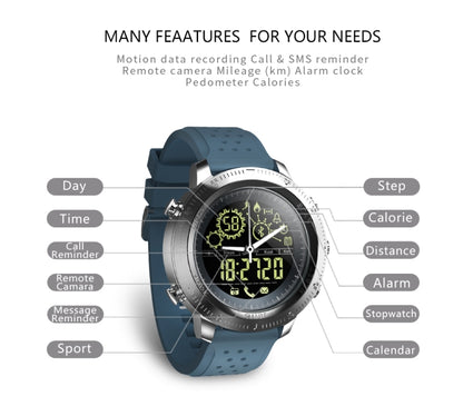 NX02 Sport Smartwatch IP67 Waterproof Support Tracker Calories Pedometer Smartwatch Stopwatch Call SMS Reminder