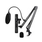 M8 Computer Game Conference Video K Song Desktop USB Microphone Recording Microphone Live Condenser Zinc Alloy Microphone Set, Specification:, M8 Desktop Bracket Set, M8 Cantilever Bracket Set