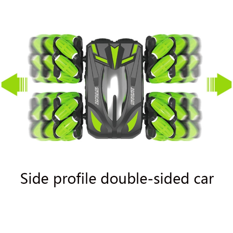 SY029 Children Sidewalk Dump Truck Double-Sided Flip Drift Remote Control Toy Stunt Car, Black Green, Black Orange