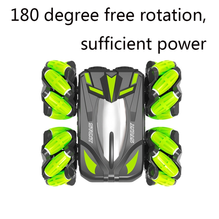 SY029 Children Sidewalk Dump Truck Double-Sided Flip Drift Remote Control Toy Stunt Car, Black Green, Black Orange