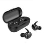 Y30 Wireless Bluetooth Headset 5.0 In-Ear Mini Earphone, Black, White, Digital Display Black