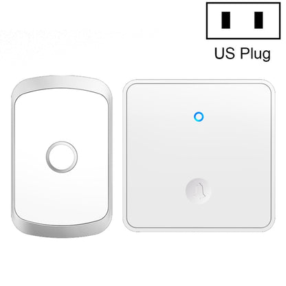 CACAZI FA50 1 For 1 Push-button Self-generating Wireless Doorbell, US Plug, EU Plug, UK Plug, AU Plug