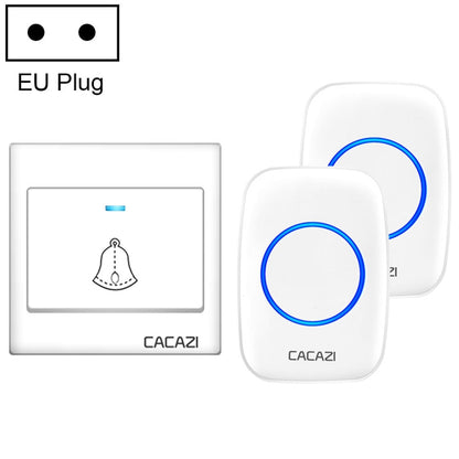 CACAZI H10 1 For 2 Home Wireless Music Doorbell without Battery, US Plug, EU Plug, UK Plug