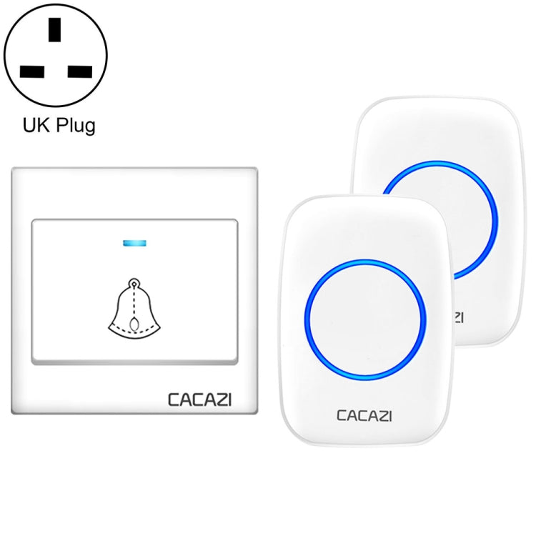 CACAZI H10 1 For 2 Home Wireless Music Doorbell without Battery, US Plug, EU Plug, UK Plug