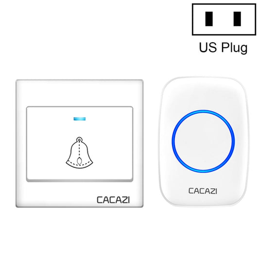 CACAZI H10 1 For 1 Wireless Smart Doorbell without Battery, US Plug, EU Plug, UK Plug