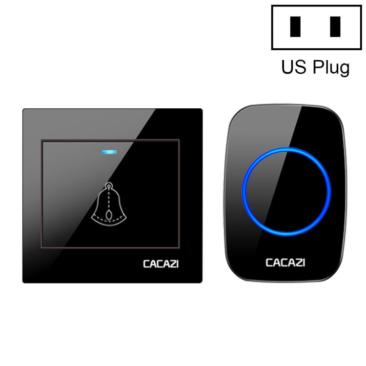 CACAZI H10 1 For 1 Wireless Smart Doorbell without Battery, US Plug, EU Plug, UK Plug