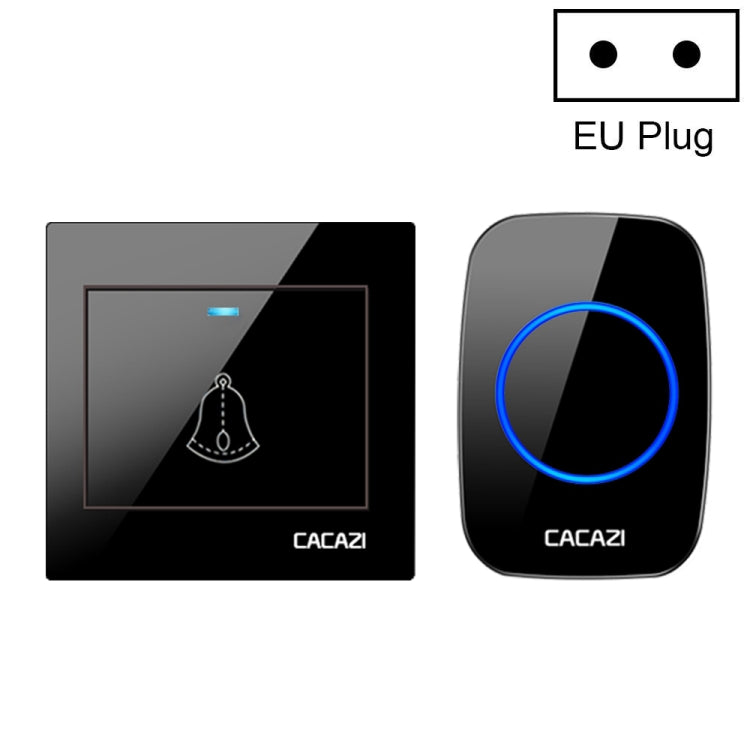 CACAZI H10 1 For 1 Wireless Smart Doorbell without Battery, US Plug, EU Plug, UK Plug