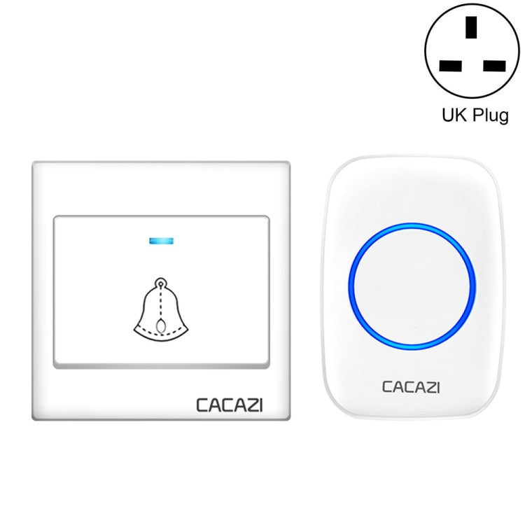 CACAZI H10 1 For 1 Wireless Smart Doorbell without Battery, US Plug, EU Plug, UK Plug