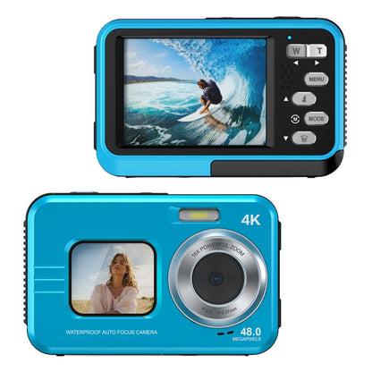 WDC901 3.5m Waterproof 48MP HD Dual Screen Outdoor Sports Digital Camera, US Plug, UK Plug, EU Plug, AU Plug