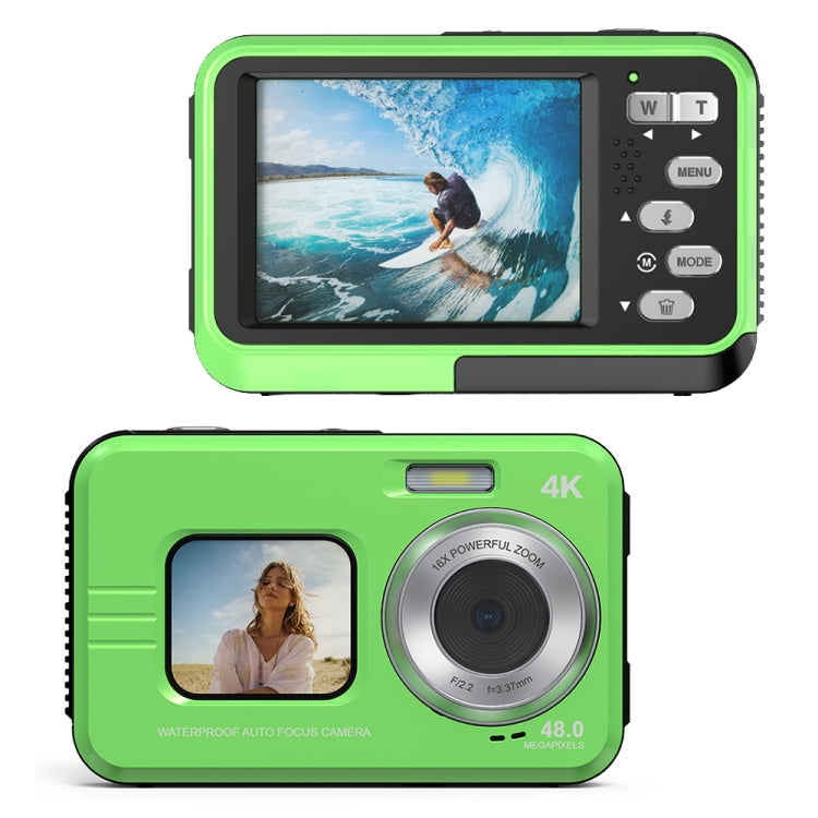 WDC901 3.5m Waterproof 48MP HD Dual Screen Outdoor Sports Digital Camera, US Plug, UK Plug, EU Plug, AU Plug