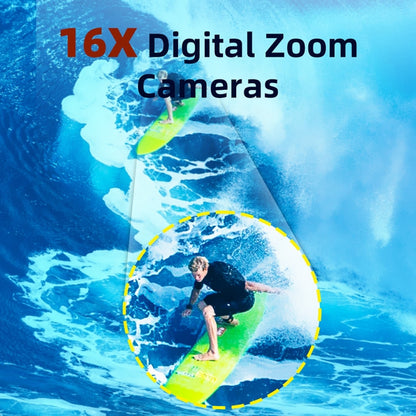 WDC901 3.5m Waterproof 48MP HD Dual Screen Outdoor Sports Digital Camera, US Plug, UK Plug, EU Plug, AU Plug