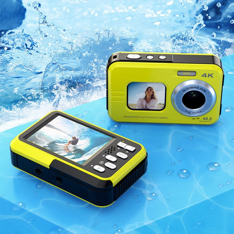 WDC901 3.5m Waterproof 48MP HD Dual Screen Outdoor Sports Digital Camera, US Plug, UK Plug, EU Plug, AU Plug