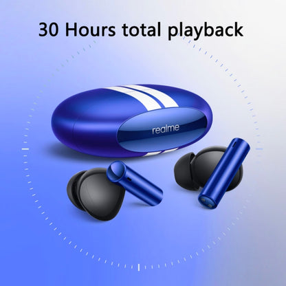 Realme In-Ear Active Noise Reduction Sports Wireless Bluetooth Earphones, Realme Buds Air 3 (Blue)